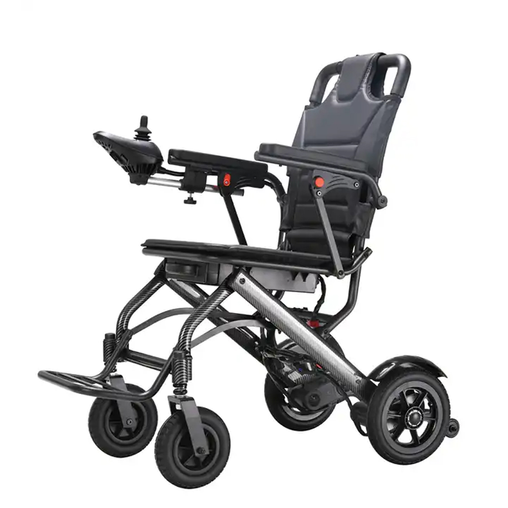 What material is the electric wheelchair frame generally made of?