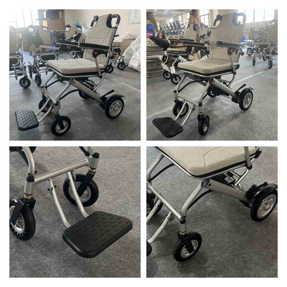 New color carbon fiber electric wheelchair for disabled elderly people